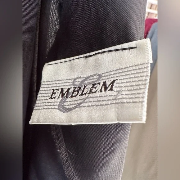 Vintage - Emblem- Cowl Back - Knee Length Dress - Black - Size Medium - Picture 6 of 9